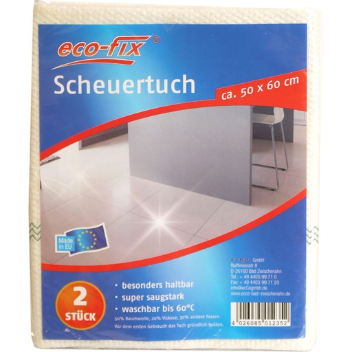 [3489] eco-fix Scheuertuch 2er 50x60 cm