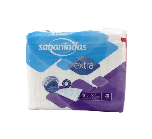 [P0000055] SABANINDAS extra Bettschutzeinlage 80x180 cm 20Stk.