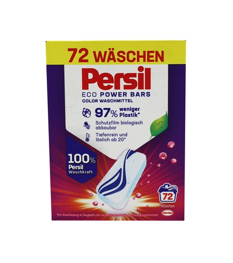 [P0000065] Persil Color Power Bars Colorwaschmittel 72 Wäschen 2124g