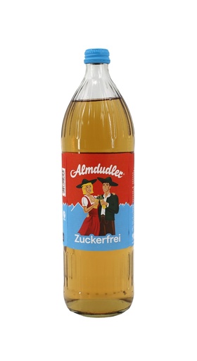 [P0000073] Almdudler Erfrischungsgetränk ZERO ZUCKER 1Liter Glasflasche