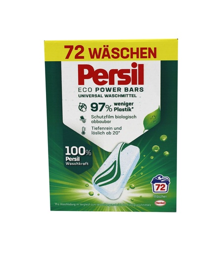 [P0000101] Persil Power Bars Universalwaschmittel 72 Wäschen 2124g