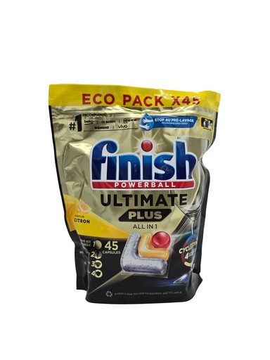 [P0000387] Finish Spülmaschinen-Tabs Ultimate PLUS Lemon All in 1, 45 St