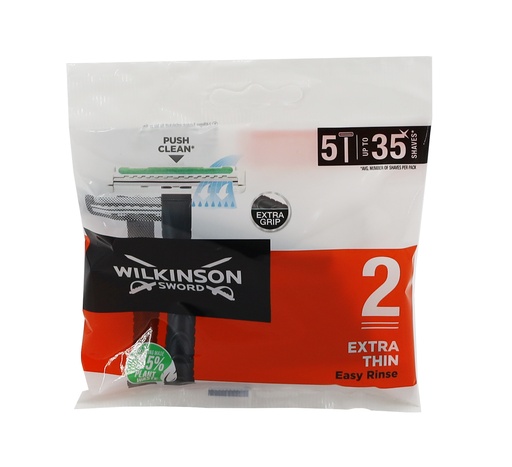 [P0000912] Wilkinson Sword Extra Dünn Einwegrasierer Nassrasierer 2 Stk.