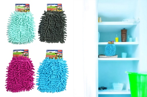 [P0000994] Waschhandschuh Mikrovelour 21x16cm, 4 Farben