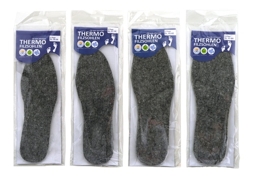 [P0001049] Einlegesohle Thermo-Filz, 6 Größen