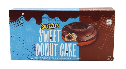 [P0001160] Snazzles Gefüllter Kuchen 240g Sweet Donut Cake With Cocao Filling