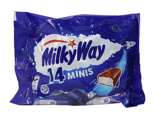 [P0001317] Minis Milky Way 227gr BE