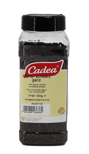 [P0001502] CADEA Pfeffer schwarz ganz 500g DS