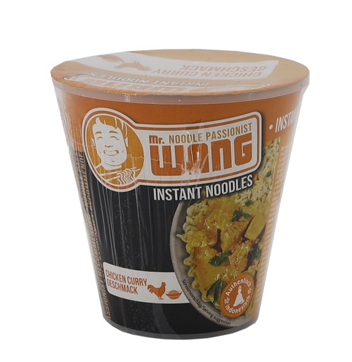 [P0001557] MR WANG Instant-Nudeln CHICKEN-CURRY 65g Becher