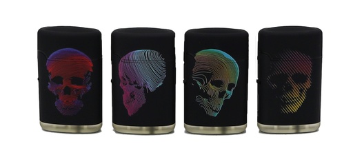 [P0001568] PROF TOTENKOPF LINES Jetflame Feuerzeug