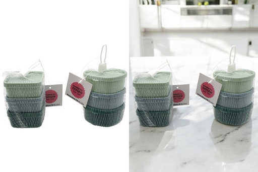 [P0001619] Vorratsdosen 2-fach sortiert, 3er Set