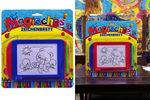 [P0001642] Spielzeug "Zaubertafel", 2 Farben, 18,4x12x1,5cm