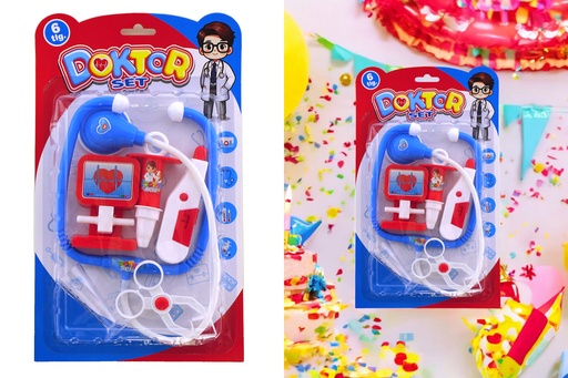 [P0001649] Spielzeug "Doktor", 6 teilig, 2 Designs