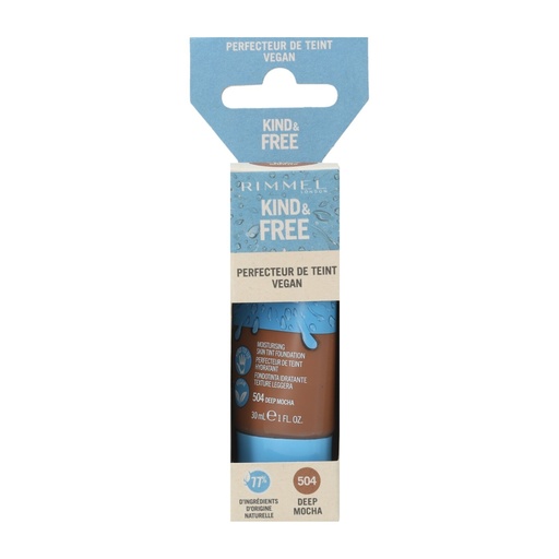 [P0001731] Rimmel LONDON Foundation 30ml Kind & Free 504 Deep Mocha