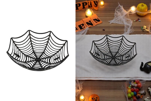 [P0002430] Schale Halloween "Spinnennetz", 25x25x6cm