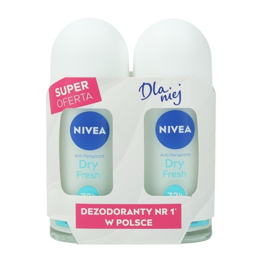 [P0002469] Nivea Deoroller 2x50ml Dry Fresh
