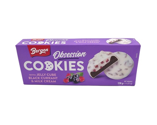 [P0002826] Bergen Cookies Jelly Cube Black Currant & Milk Cream 128g