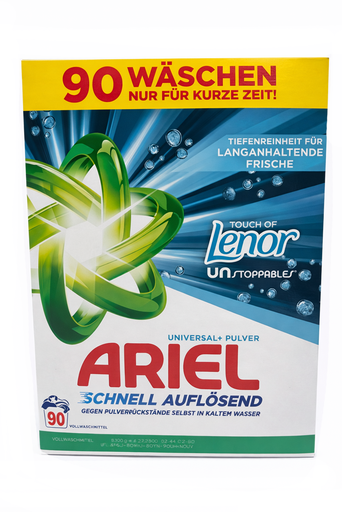 [P0003256] Ariel Waschpulver 4,95kg Universal+ Touch of Lenor Unstoppables 90WL