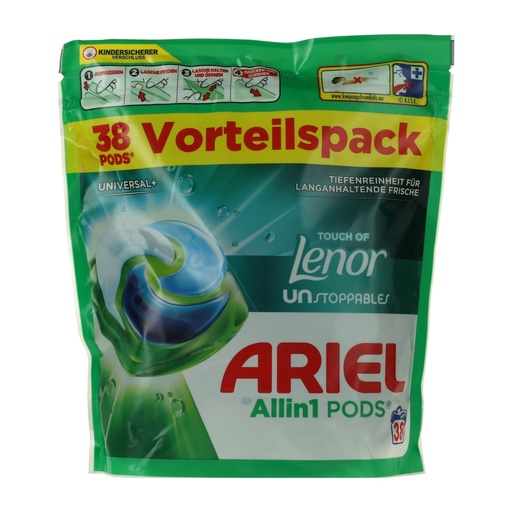 [P0003717] Ariel Waschmittel-Caps 38WL Universal+ Touch Of Lenor Unstoppables