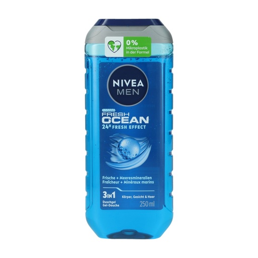 [P0003760] Nivea Shampoo und Duschgel 250ml 3-in-1 Für Männer Fresh Ocean