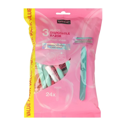[P0003770] Sence Shaving Einwegrasierer 24Stück Triple Blades