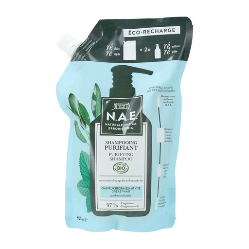 [P0003902] N.A.E. Purifying Shampoo Nachfüllpack 500 ml – klärendes Shampoo