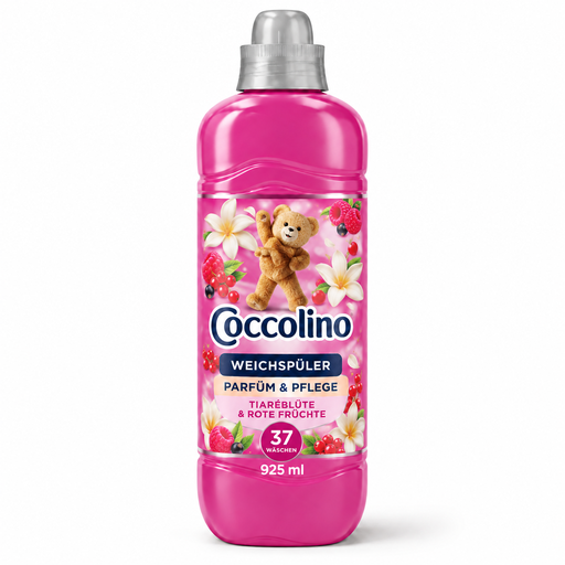 Coccolino Weichspüler Tiaréblüte & Rote Früchte 925 ml für 37 Waschgänge mit tropisch-fruchtigem Duft