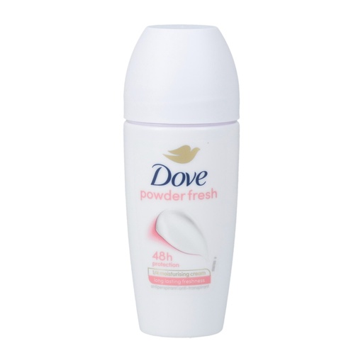 Dove Powder Fresh Antitranspirant Deoroller 50 ml mit 48 Stunden Schutz und ¼ Pflegecreme