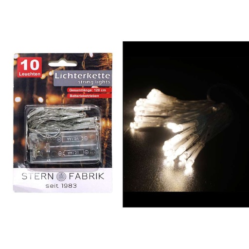 [11319] Lichterkette LED 10er, transparentes Kabel DNP Produkt 