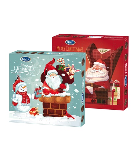 [15506] Weihnachten Pralinen mit Milchfüllung und Puzzle 120g