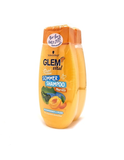 [14559] Glem Vital Shampoo Duo Pack 2x350ml Marille