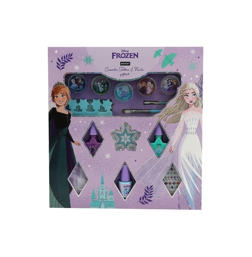 [16079] Disney Frozen Geschenk-Set 14tlg. Tattoo&Nails Wonderland