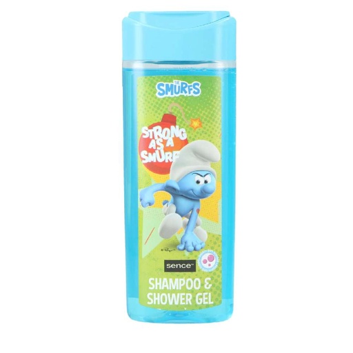 [10237] Schlümpfe Shampoo & Duschgel 210ml Grün Bubblegum