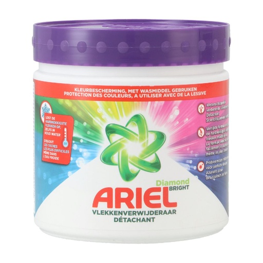 [9474] Ariel Fleckenentferner Pulver Diamond Bright für bunte Wäsche 500g 