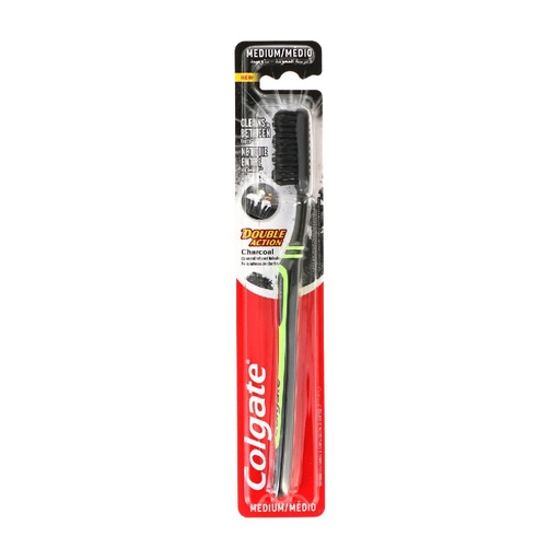 [9127] Colgate Zahnbürste Aktivkohle Double Action Medium