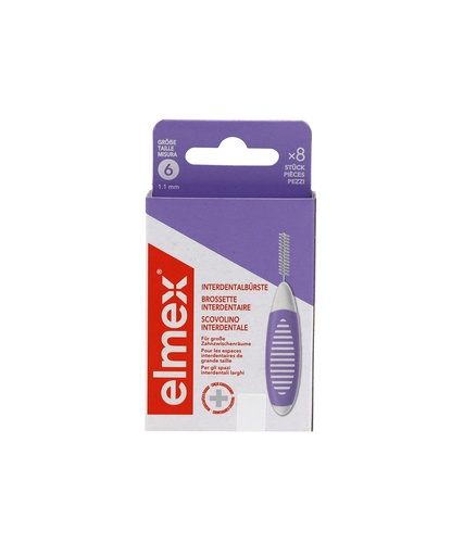 [16272] Elmex Interdentalbürste 8er Größe 6 1,1mm